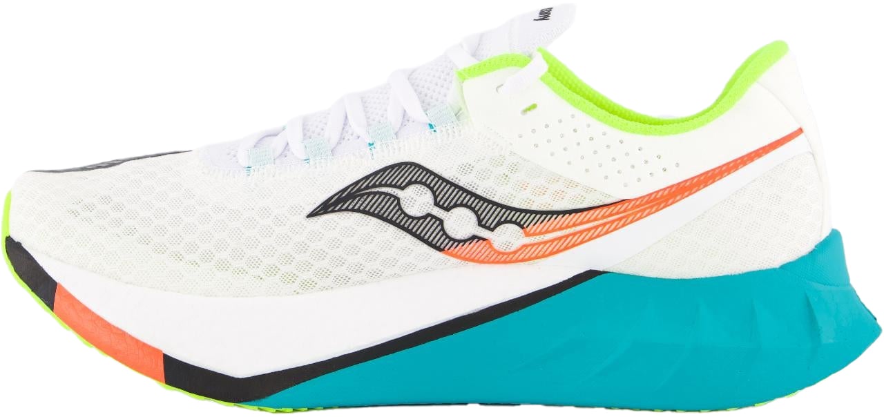 Saucony Heren Endorphin Pro 4 Sneaker Wit Wit