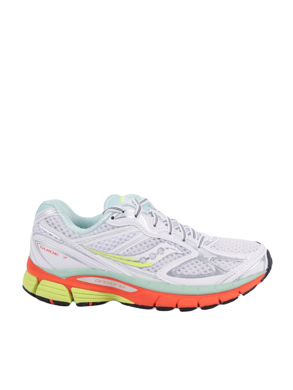 Saucony White Multi Progrid Guide Sneakers Wit