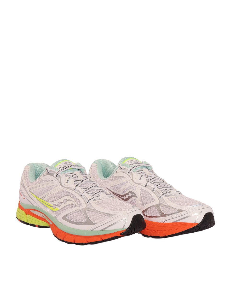 Saucony White Multi Progrid Guide Sneakers Wit