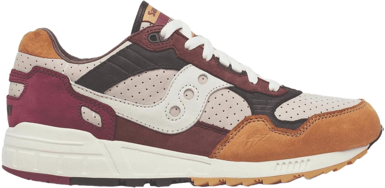 Saucony Saucony Shadow 5000 Leer Sneaker Bruin / Beige Divers