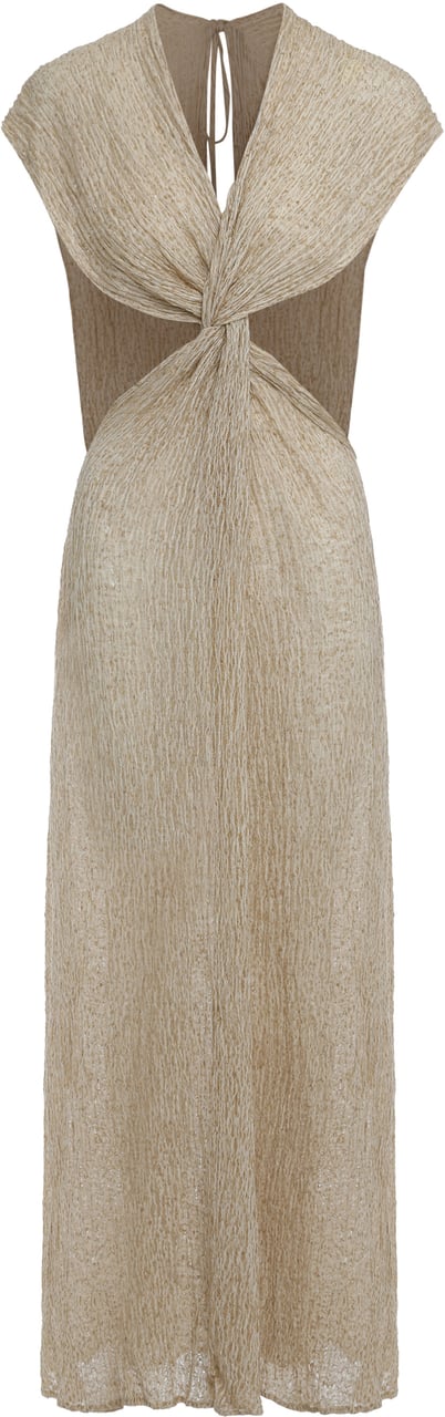 Savannah Morrow Long dress Flowers Beige