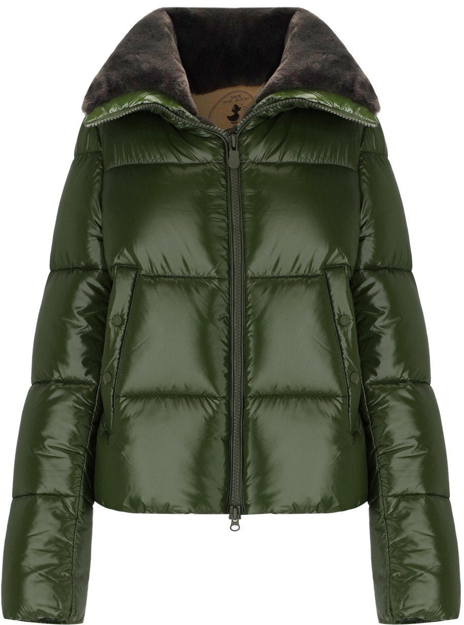Save the Duck SAVE THE DUCK MOMA CROPPED PADDED JACKET Groen