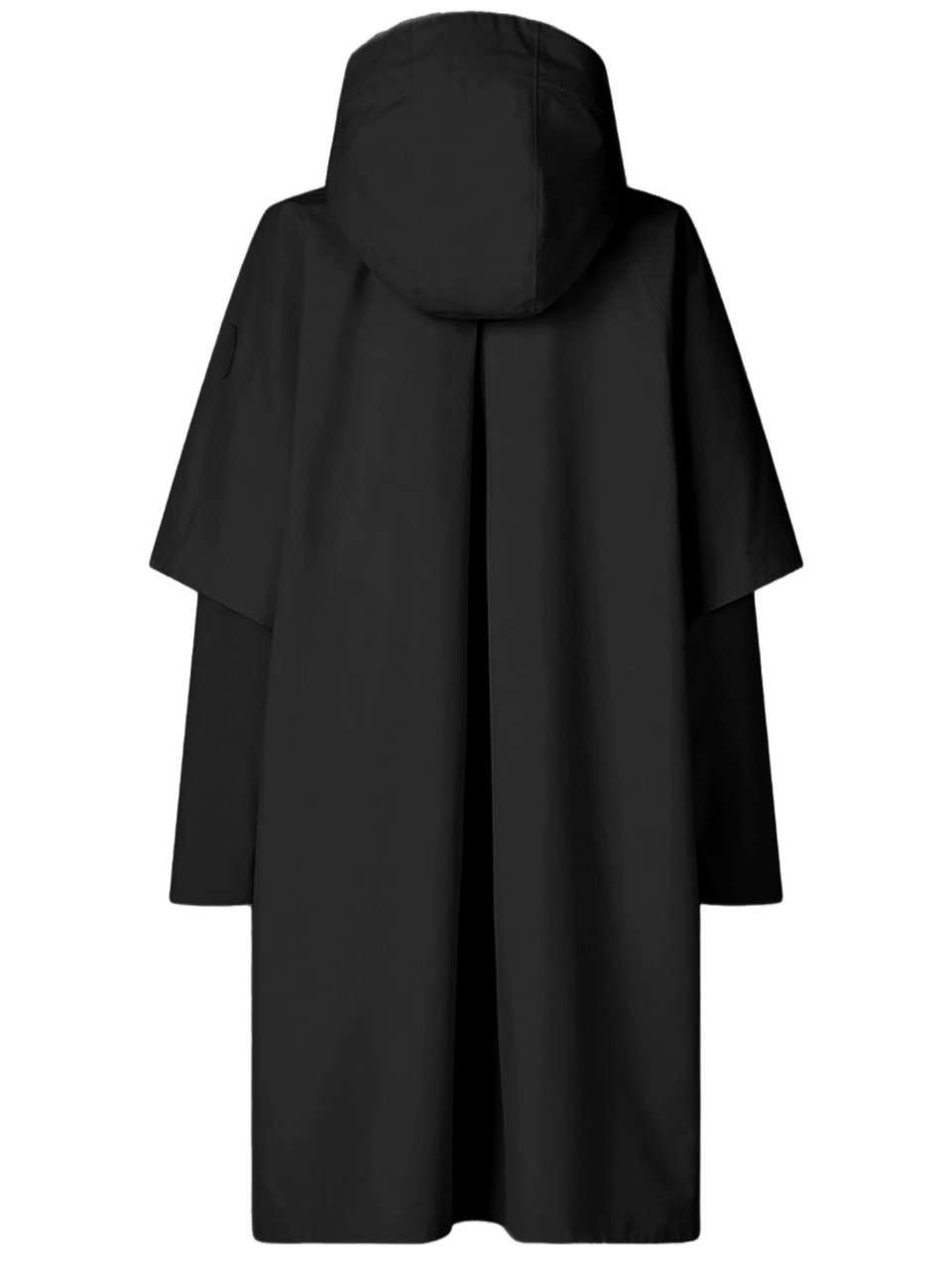 Save the Duck Nylon Jacket with Hood and High Collar Zwart