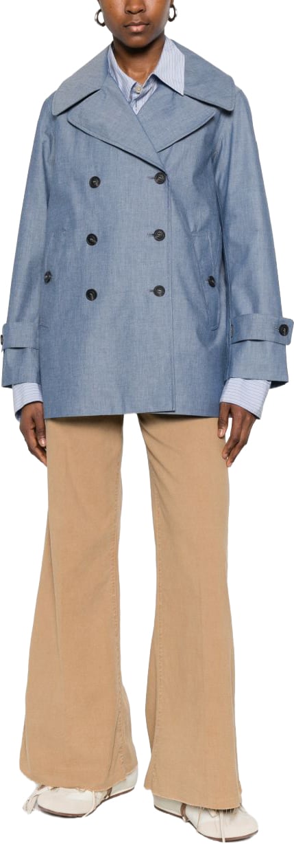 Save the Duck Coats Indigo Chambray Blauw