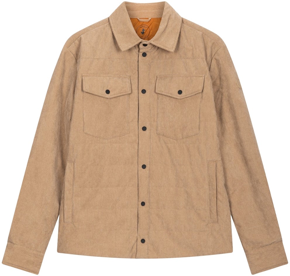 Save the Duck Quilted corduroy jacket 'Mily' Beige