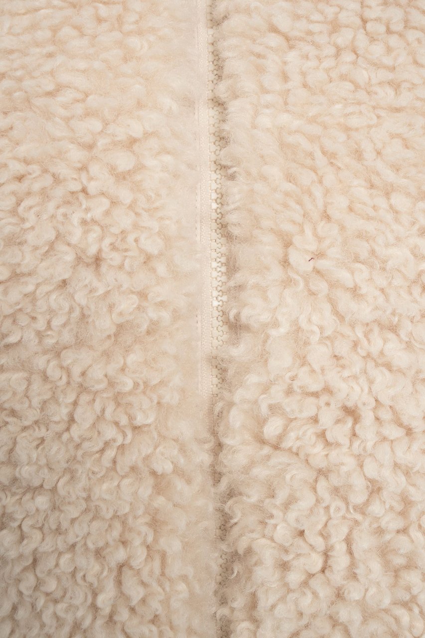 Save the Duck Faux fur jacket 'Curl' Beige