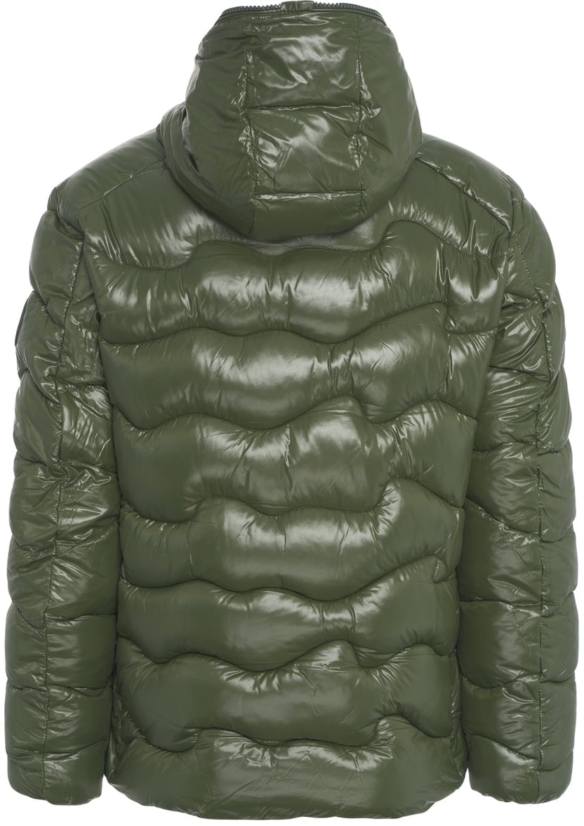 Save the Duck Puffer 'Love' Groen