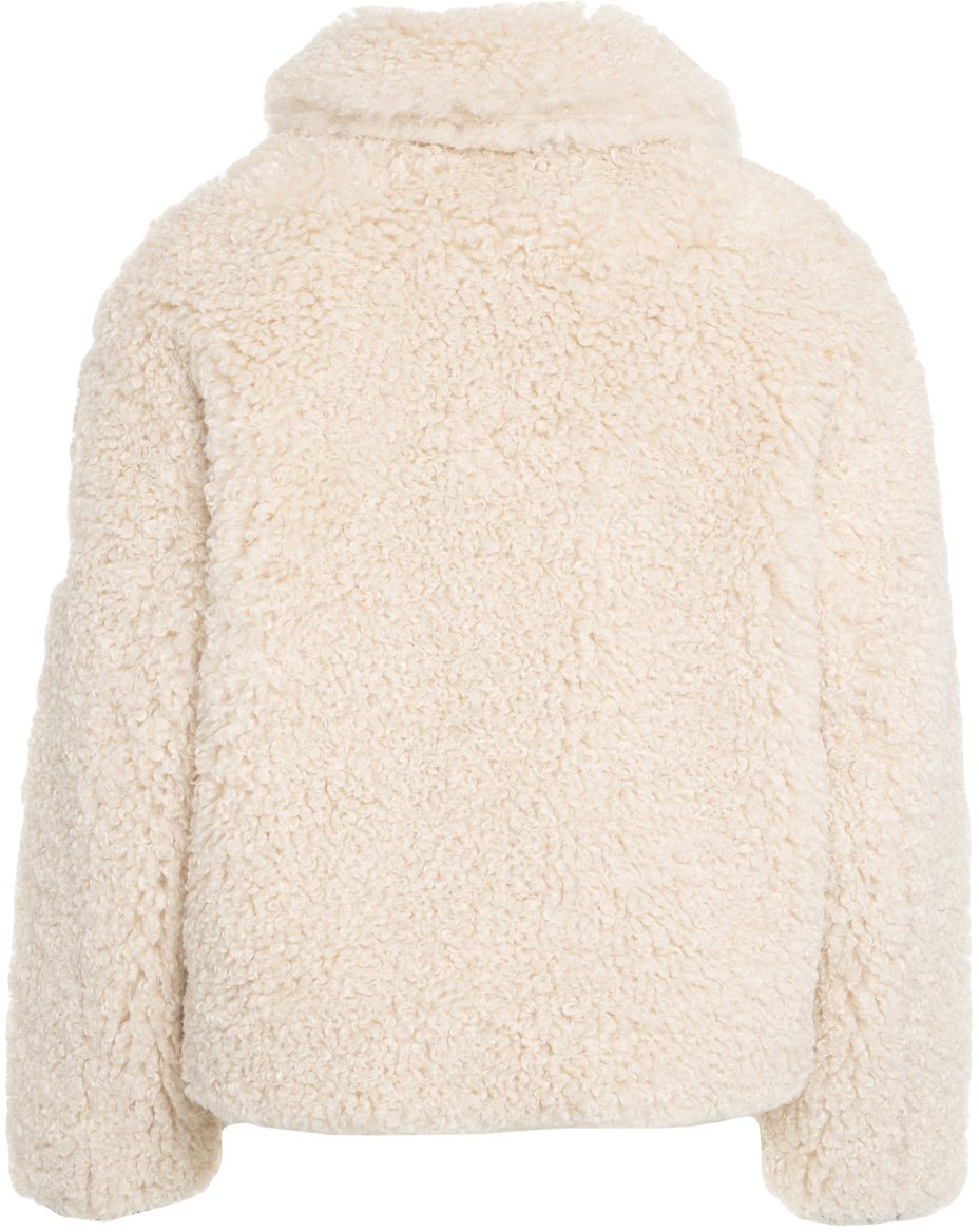 Save the Duck Faux fur jacket 'Hester' Beige