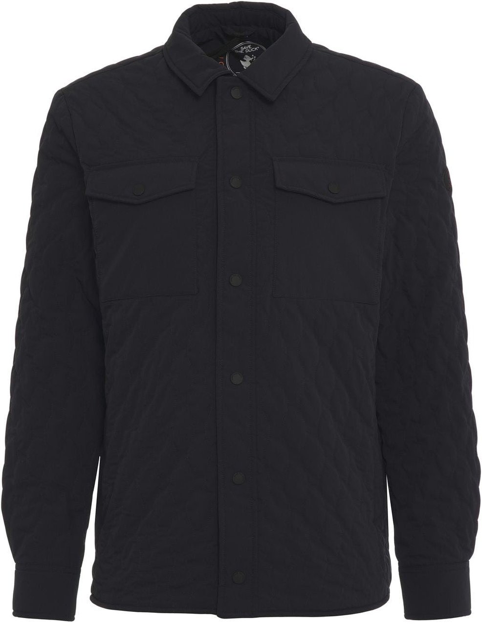 Save the Duck Quilted overshirt 'Anton' Zwart
