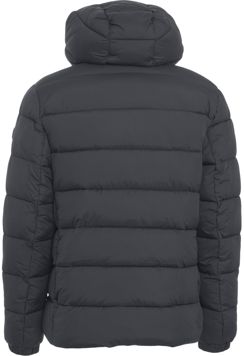 Save the Duck Hooded puffer jacket Zwart