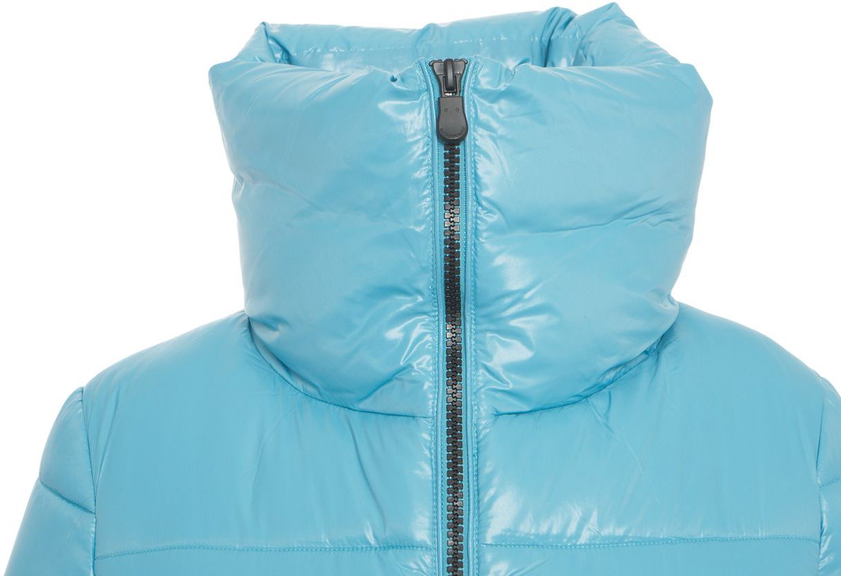 Save the Duck Puffer with high collar Blauw
