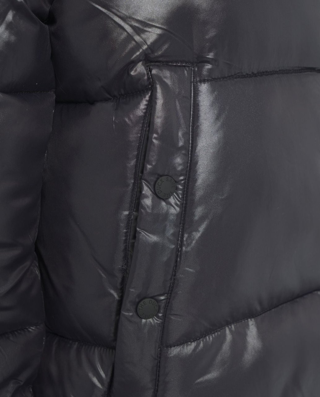 Save the Duck Puffer with high collar Zwart