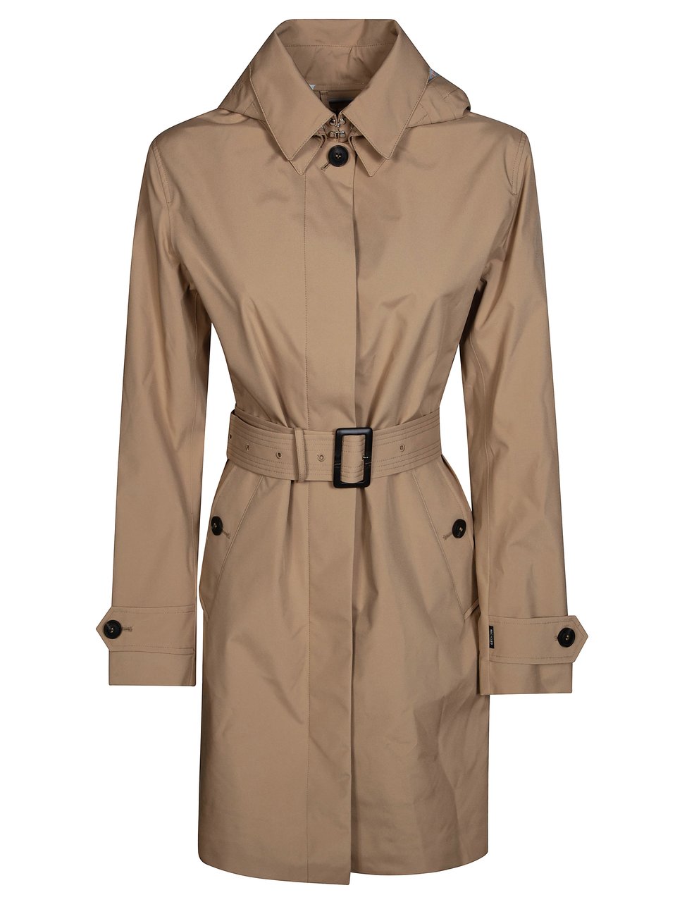 Save the Duck Brown Jackie Belted Trench Coat Bruin