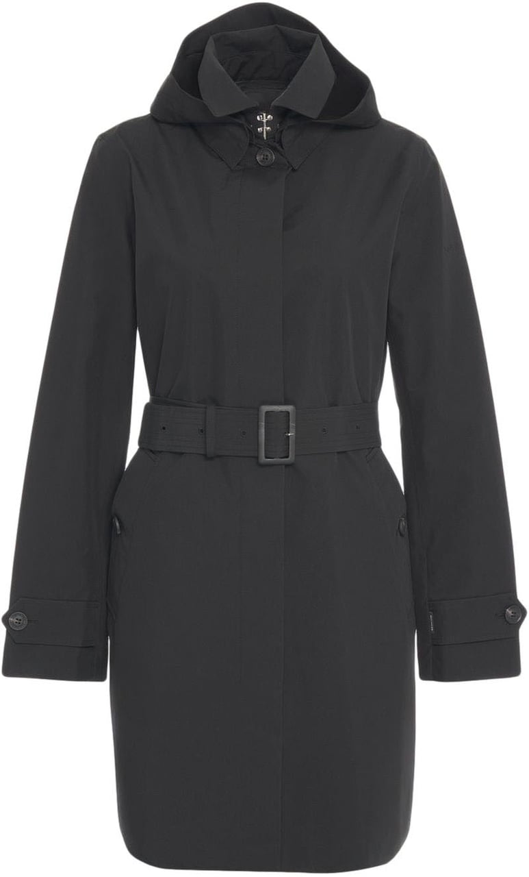 Save the Duck Trench coat 'Jackie' Zwart