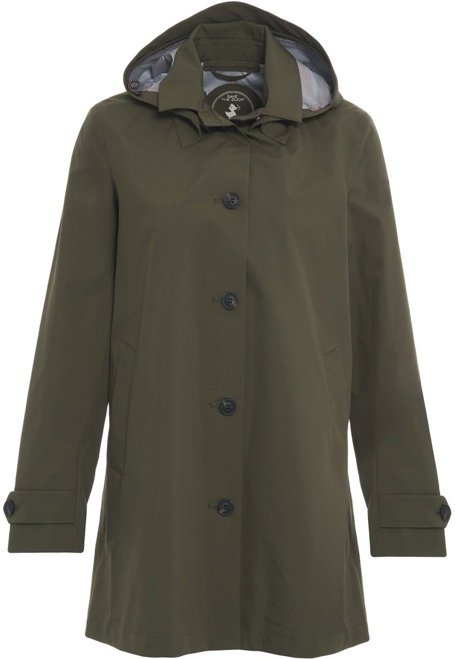 Save the Duck Trench 'April' Groen