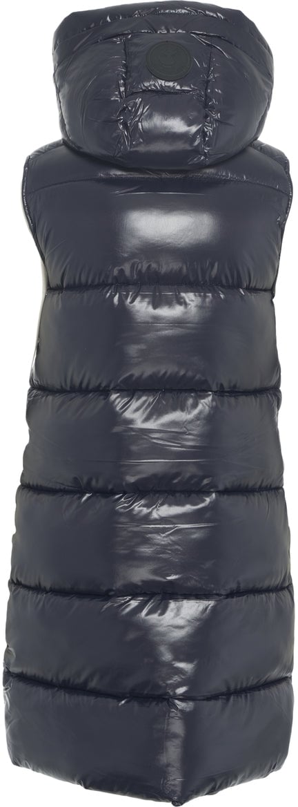 Save the Duck Long quilted vest Blauw