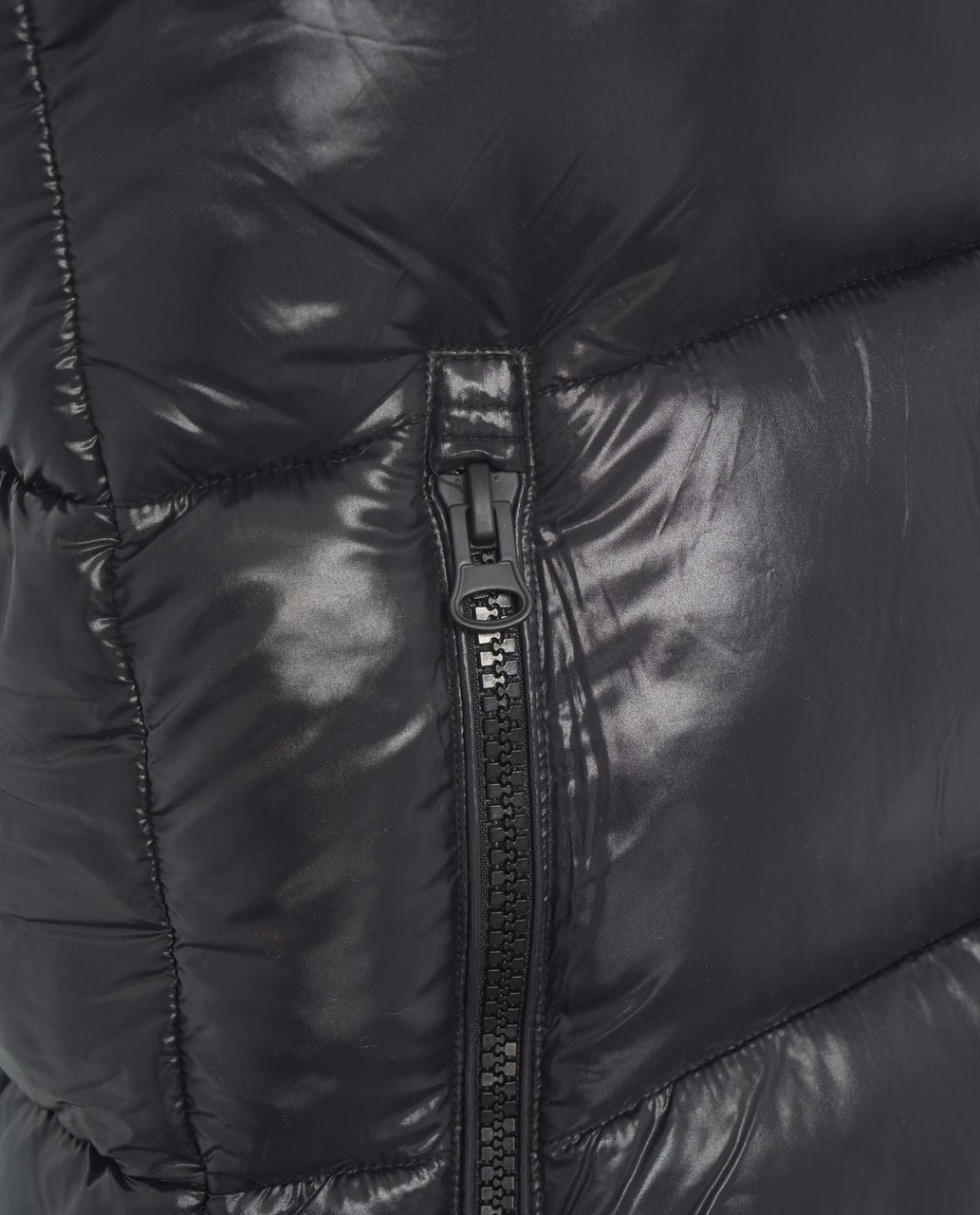 Save the Duck Long quilted vest Zwart