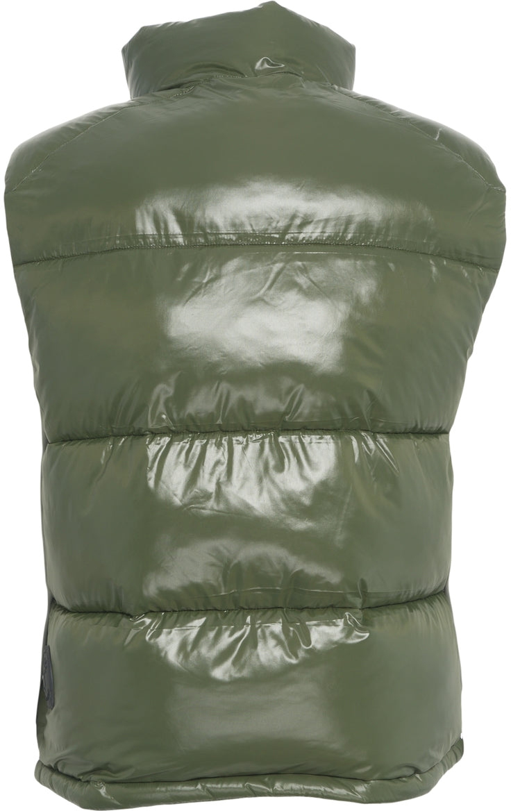 Save the Duck Quilted vest 'Love' Groen