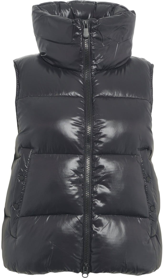 Save the Duck Padded vest 'Love' Zwart
