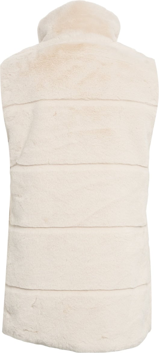 Save the Duck Faux fur gilet 'FURY' Beige