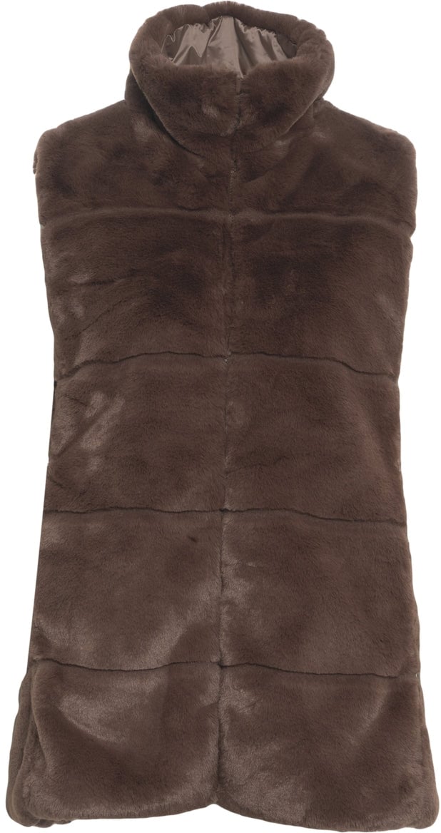 Save the Duck Faux fur gilet 'FURY' Bruin