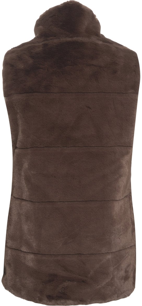Save the Duck Faux fur gilet 'FURY' Bruin