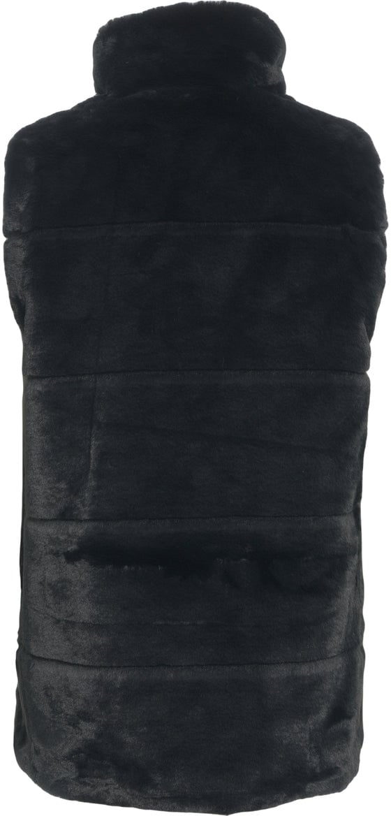 Save the Duck Faux fur gilet 'Fury' Zwart