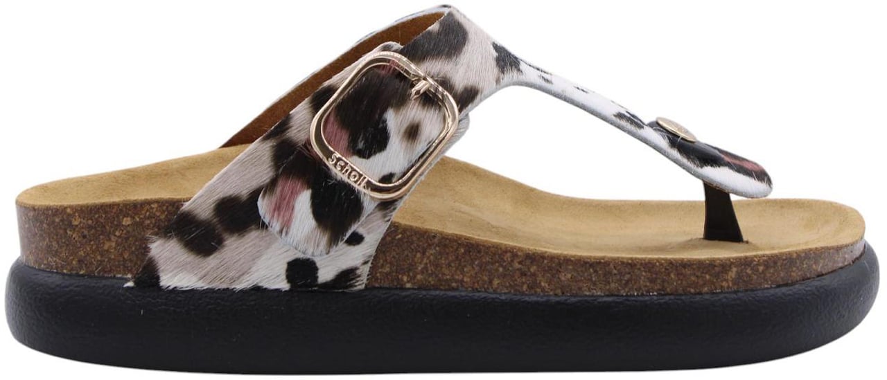Scholl Slipper White Wit