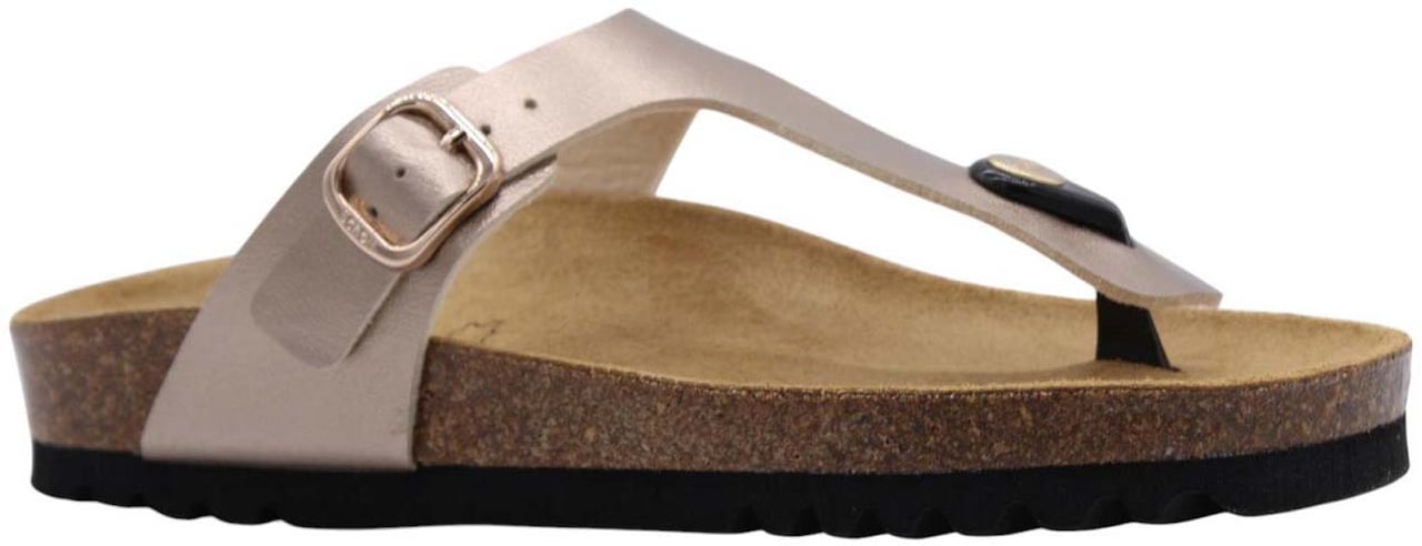 Scholl Teenslipper Taupe Taupe