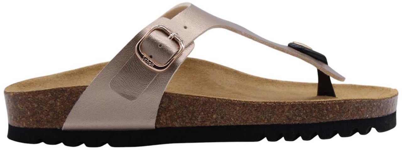 Scholl Teenslipper Taupe Taupe