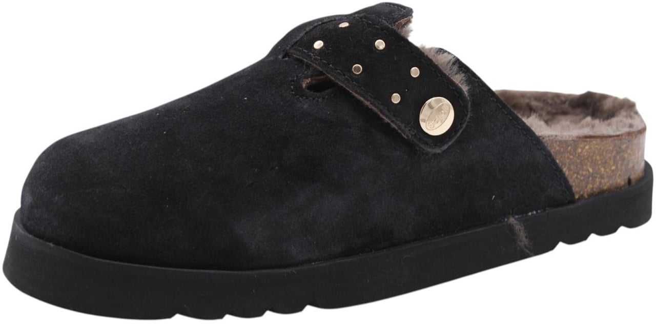 Scholl Slipper Black Zwart