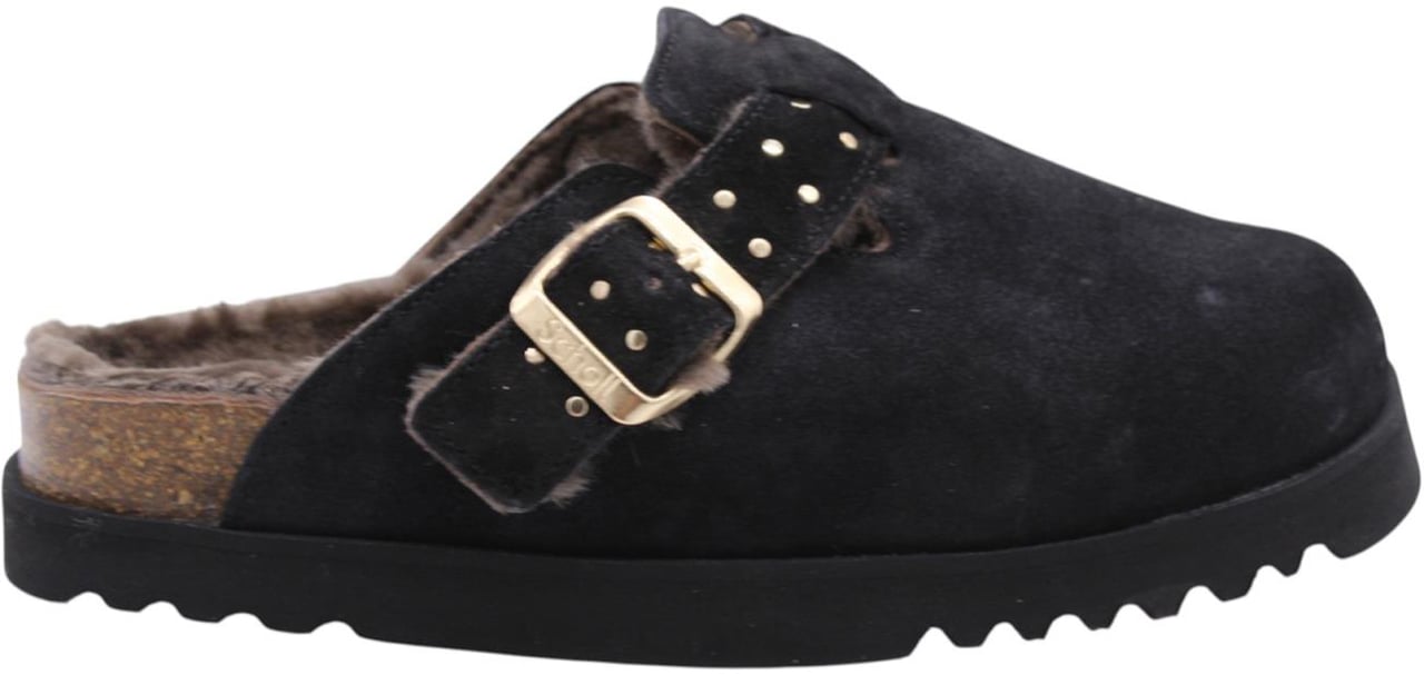 Scholl Slipper Black Zwart