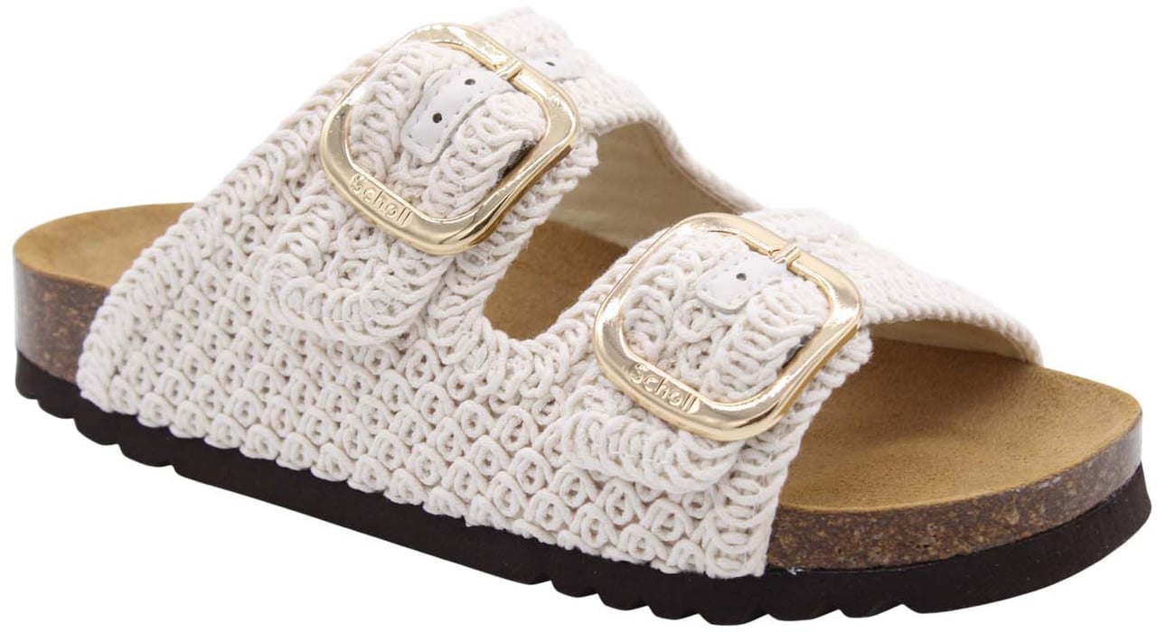 Scholl Slipper White Wit
