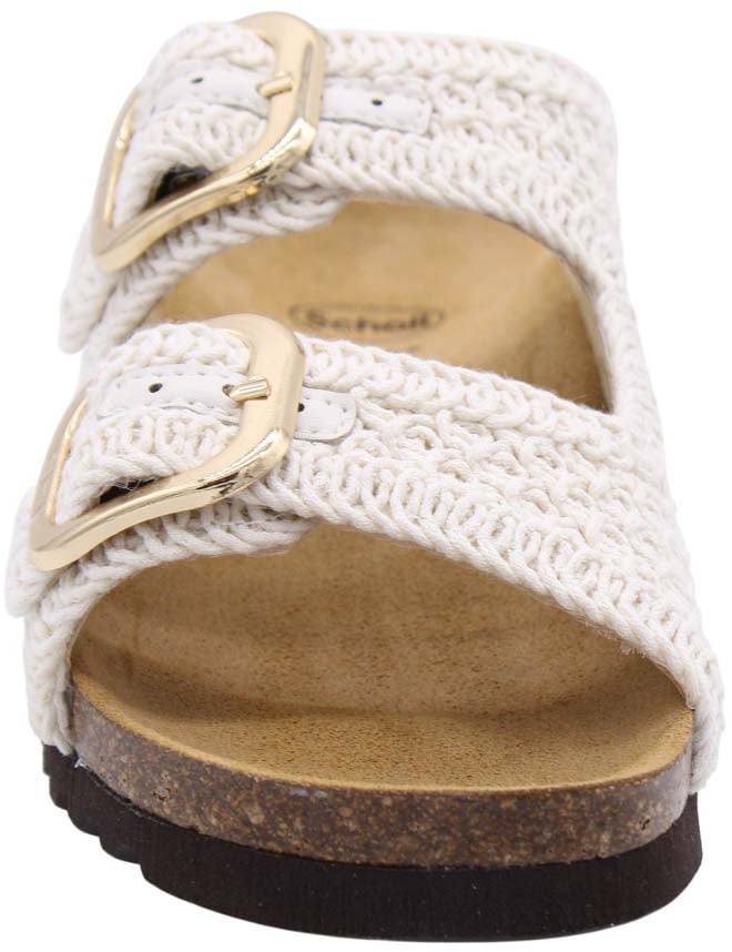 Scholl Slipper White Wit