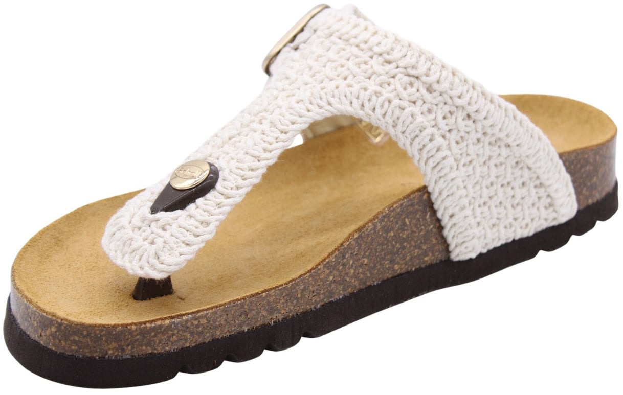 Scholl Teenslipper White Wit