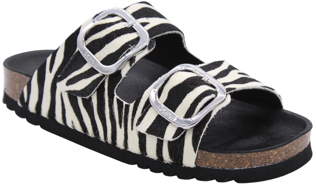 Scholl Slipper White Wit