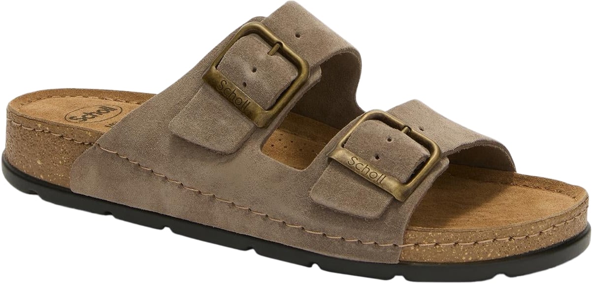 Scholl Heren Bora 2 Buckles Man Grijs