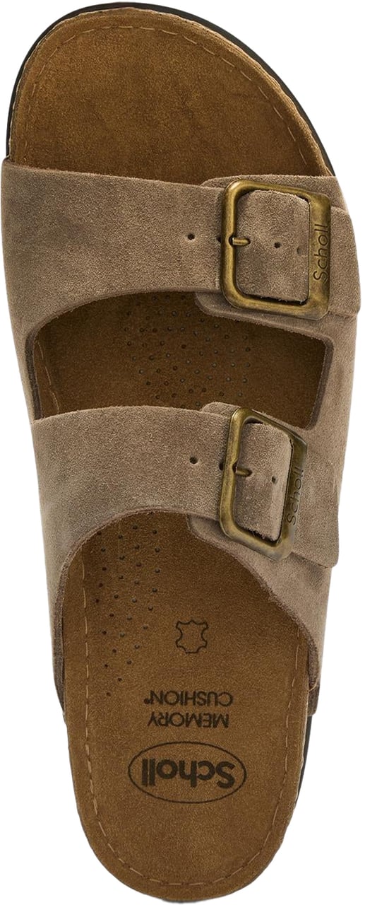 Scholl Heren Bora 2 Buckles Man Grijs