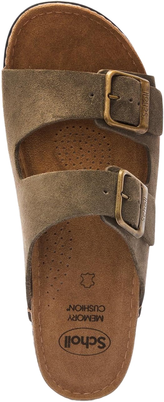 Scholl Heren Bora 2 Buckles Man Groen