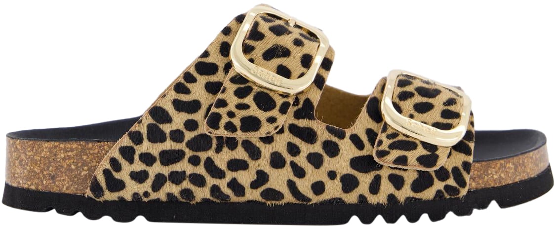 Scholl Dames Noelle Slipper Leopard Beige