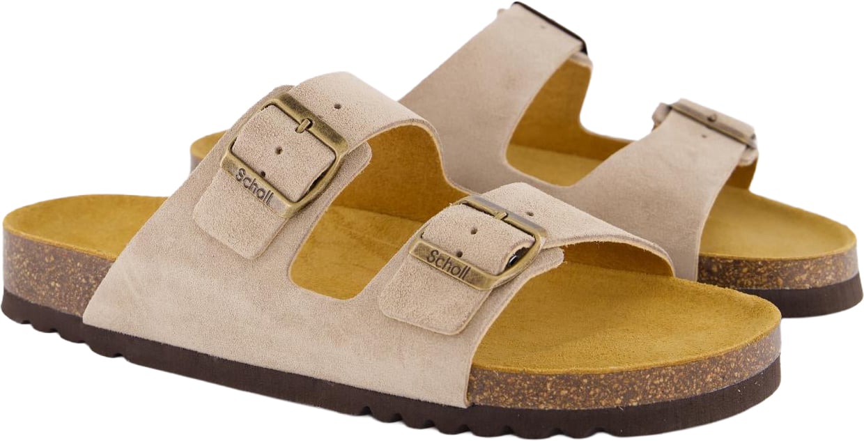 Scholl Heren Julien Slipper Beige/Grijs Beige