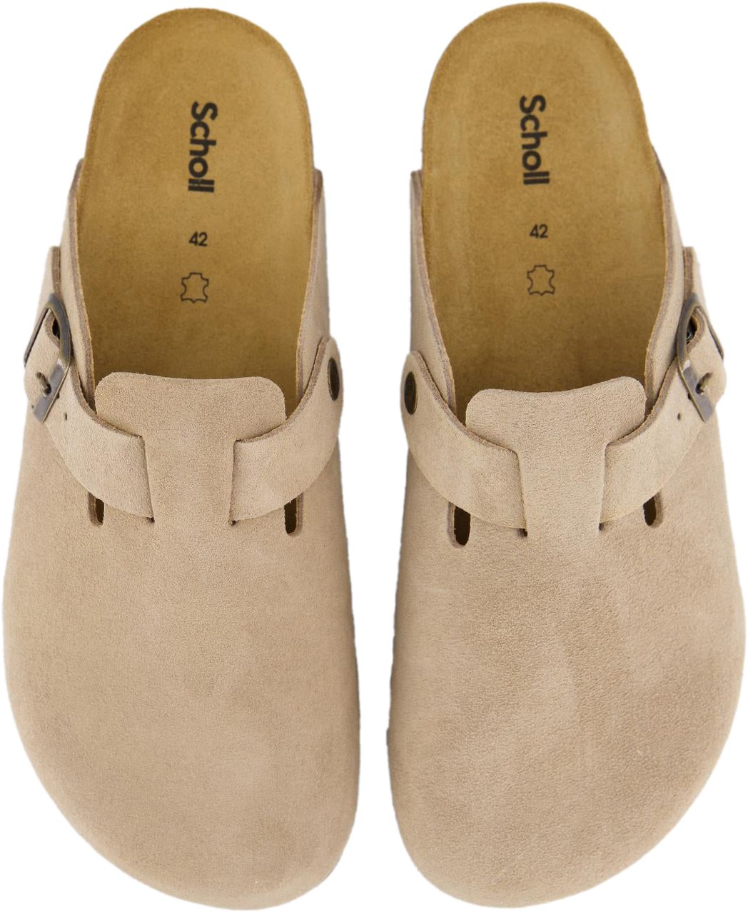 Scholl Heren Olivier Pantoffel Dark Beige Beige