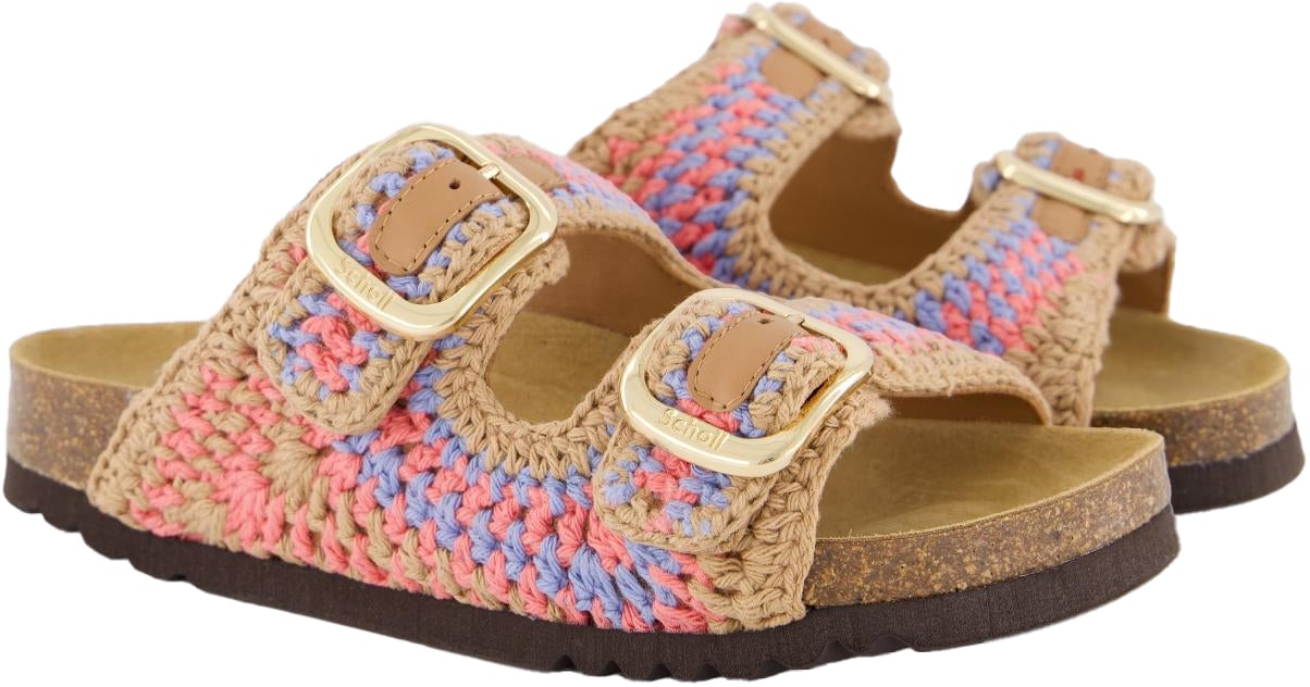 Scholl Dames Noelle Slipper Beige/Roze Beige