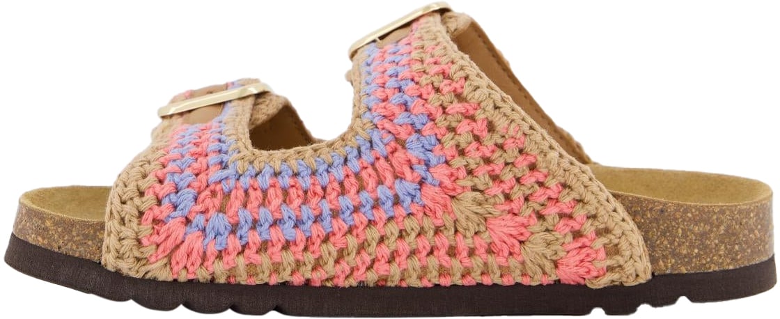 Scholl Dames Noelle Slipper Beige/Roze Beige