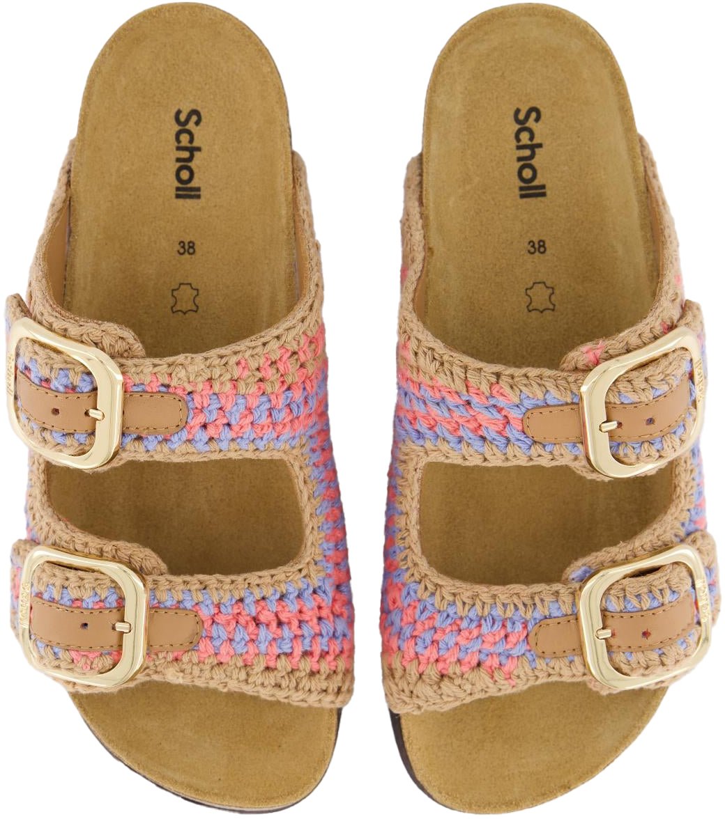 Scholl Dames Noelle Slipper Beige/Roze Beige