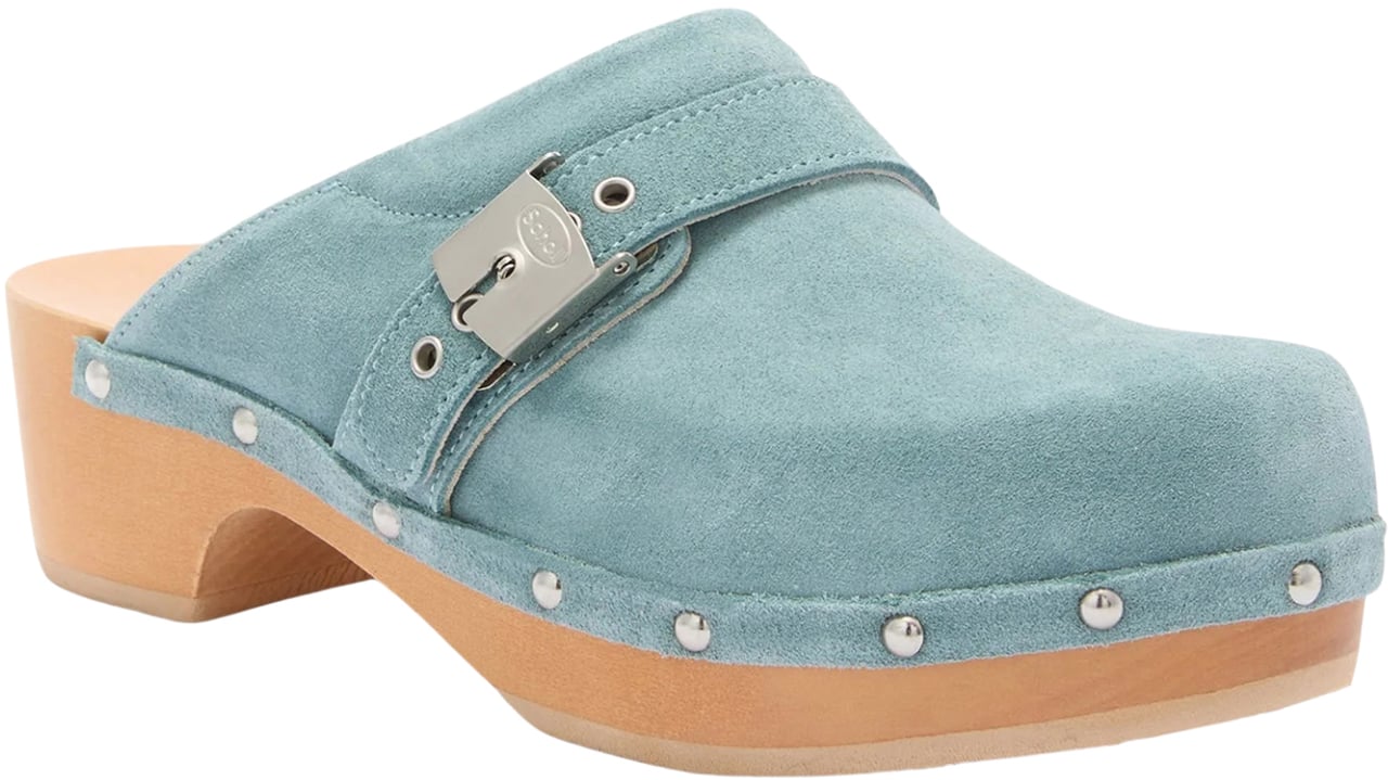 Scholl Flat Shoes Blu Blauw