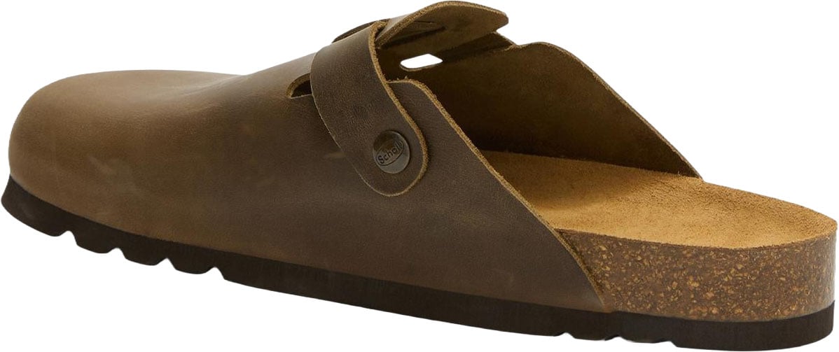 Scholl Heren Olivier slippers Bruin
