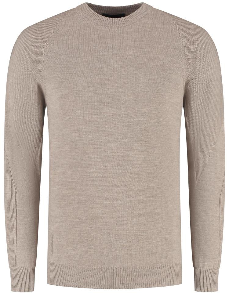 SEASE Whole Round Neck Beige