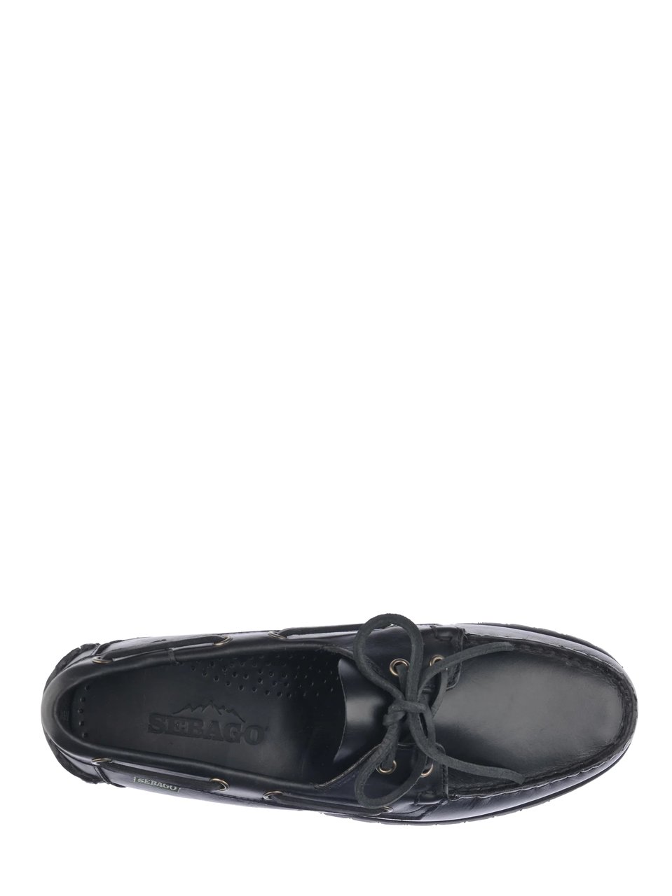 SEBAGO Moccasin-Style Leather Flat Shoes with Rugged Sole Grijs
