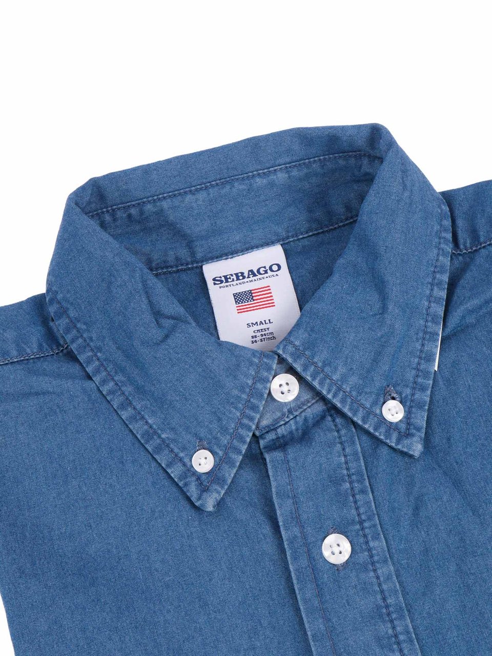 SEBAGO Benjamin Button Down Casual Shirt Blauw